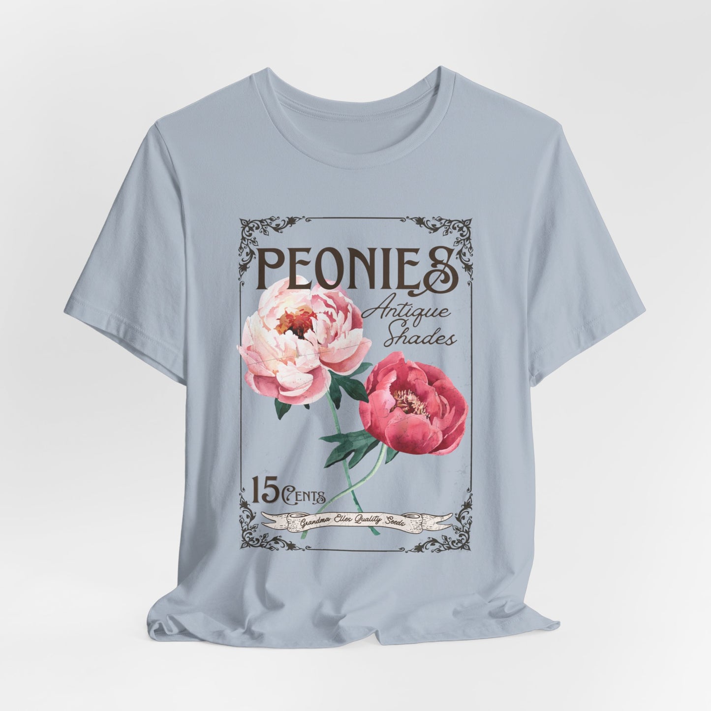 Peonies Vintage Grandma Tee