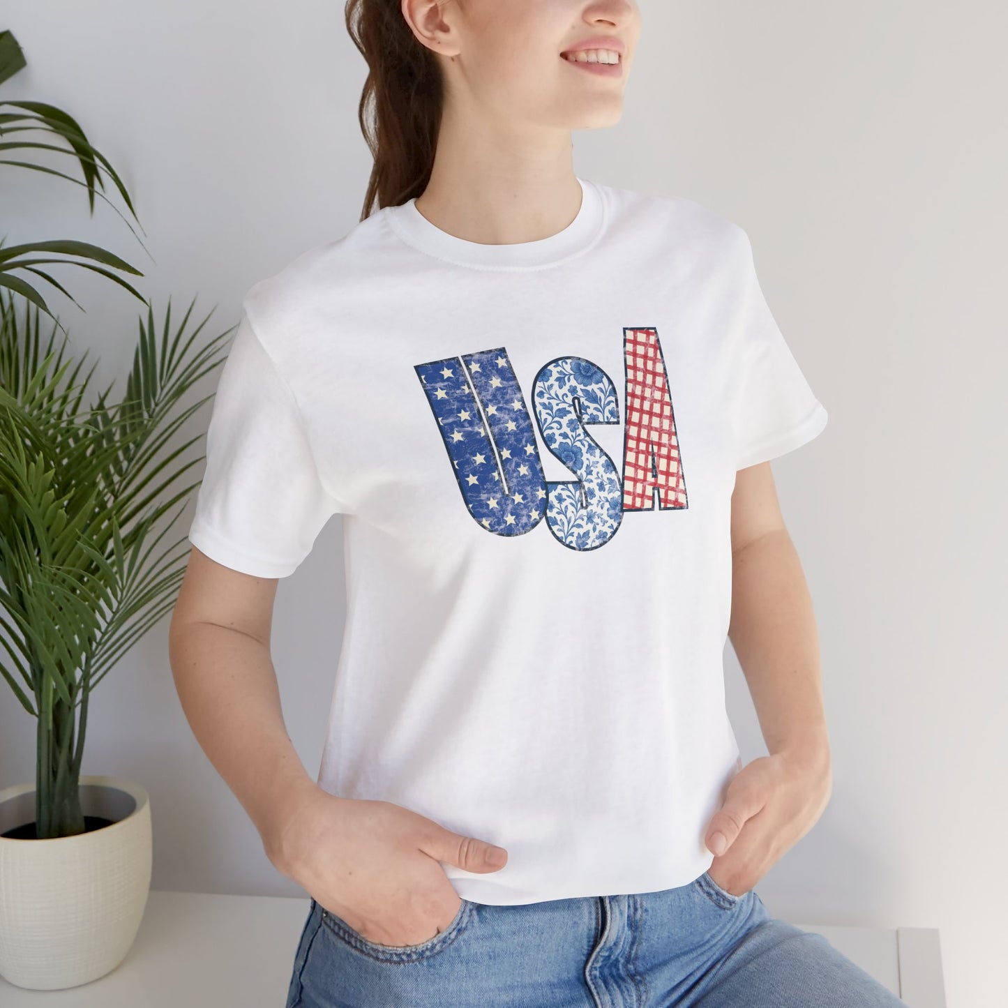 Patchwork Patriot Tee