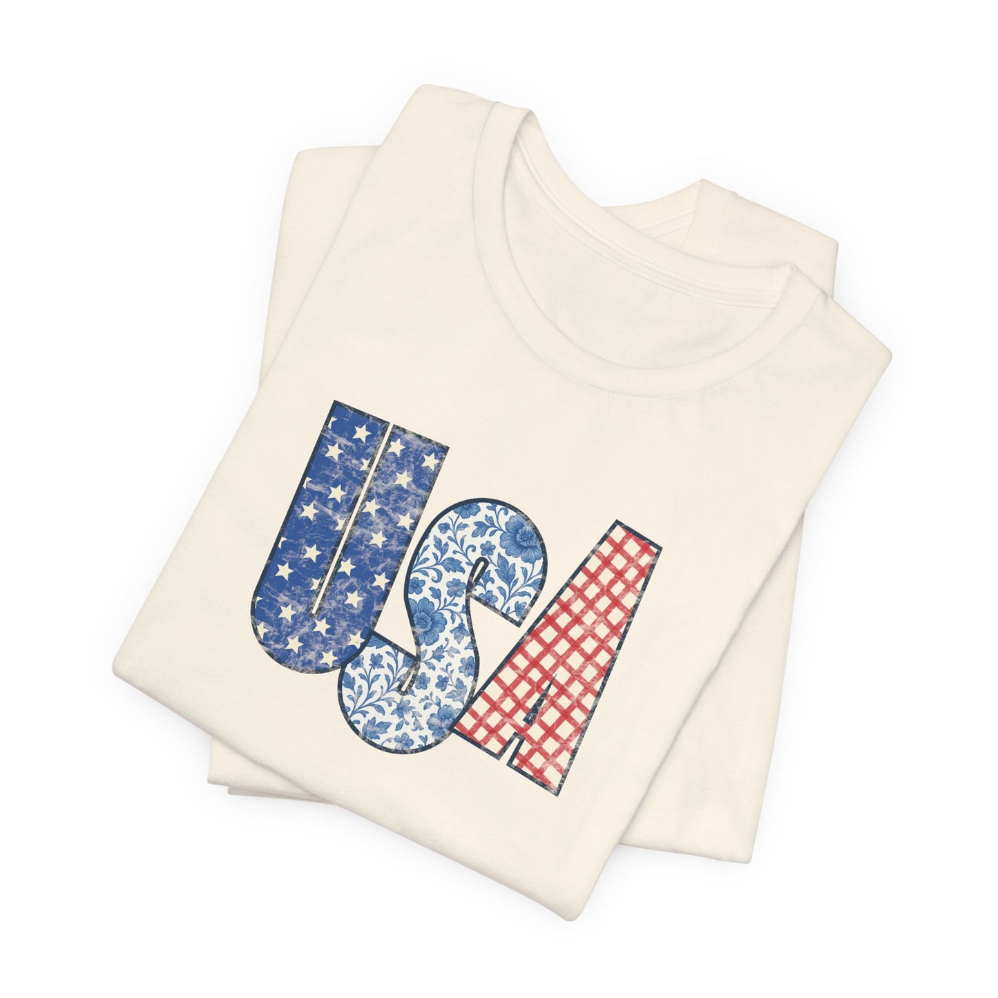 Patchwork Patriot Tee