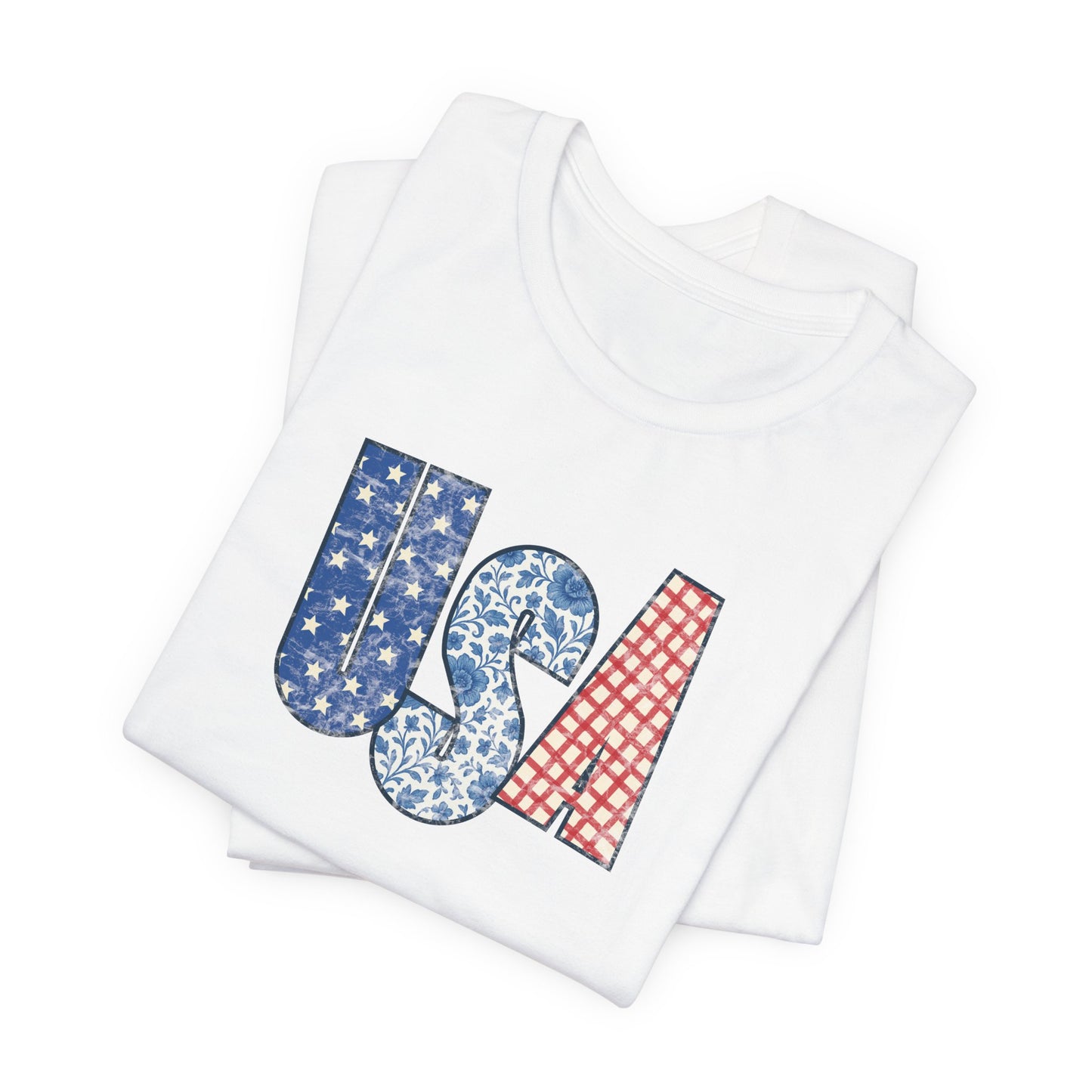 Patchwork Patriot Tee