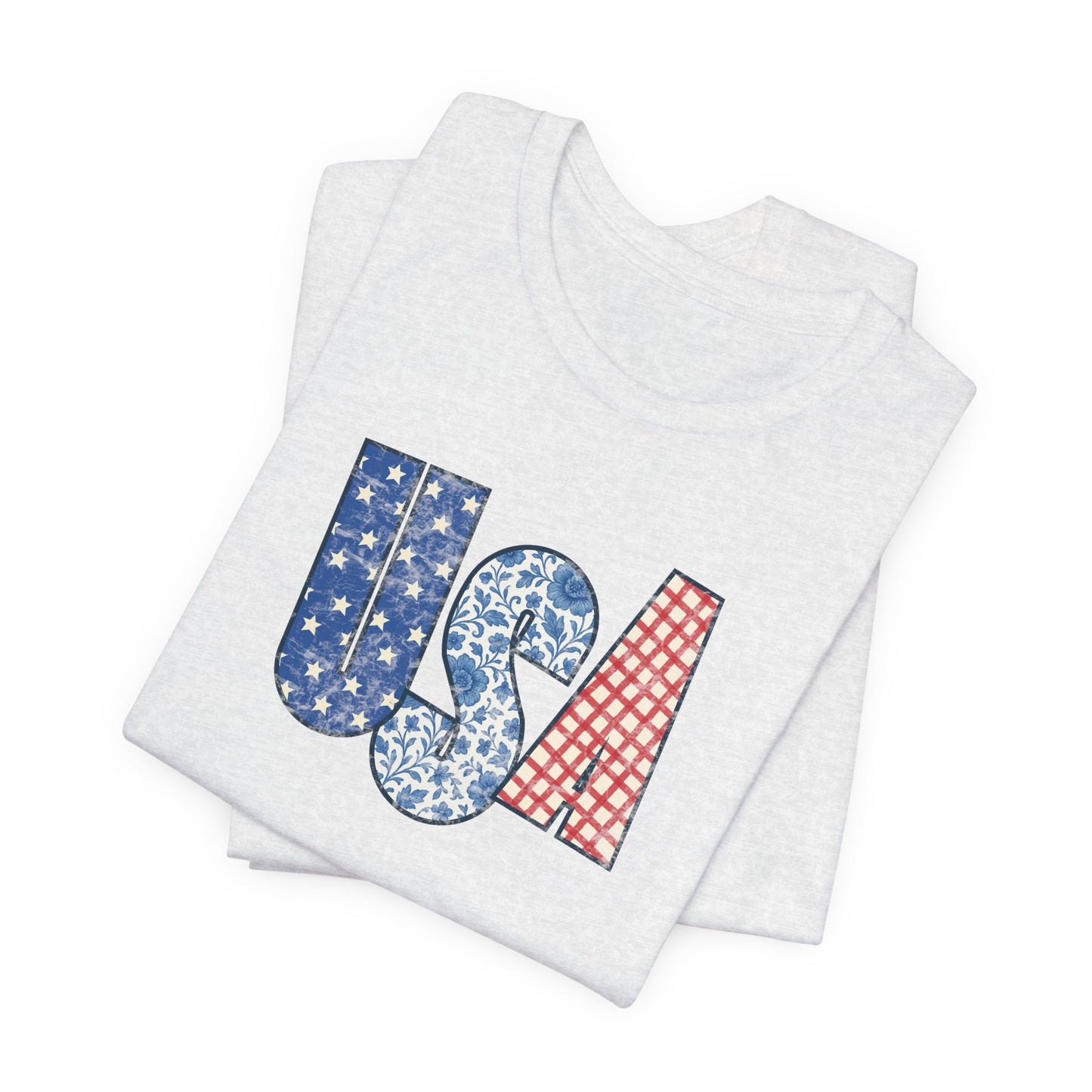 Patchwork Patriot Tee