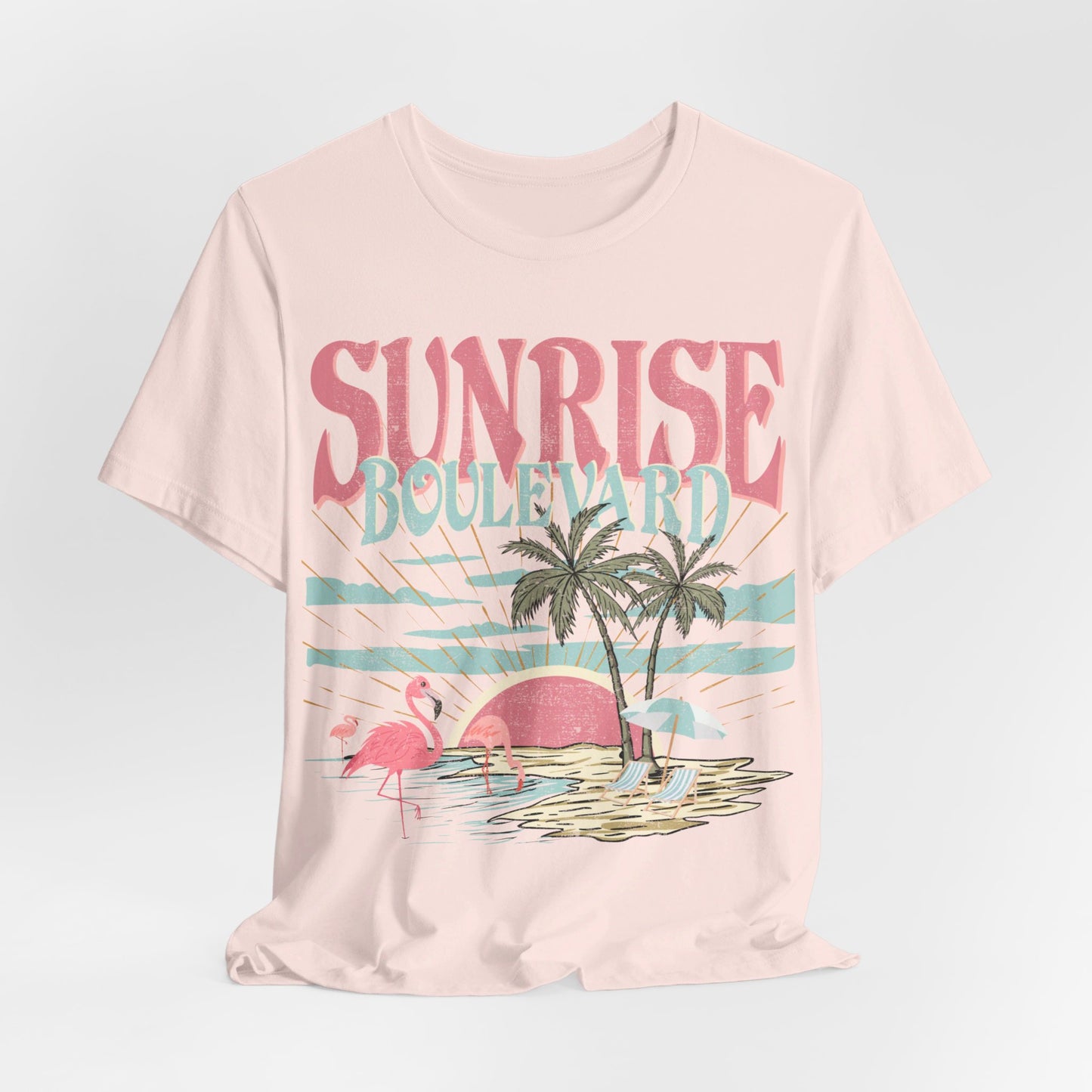 Flamingo Pink, Sunrise Blvd Tee