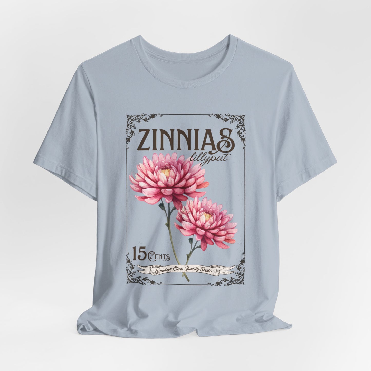 Zinnias Vintage Grandma Tee