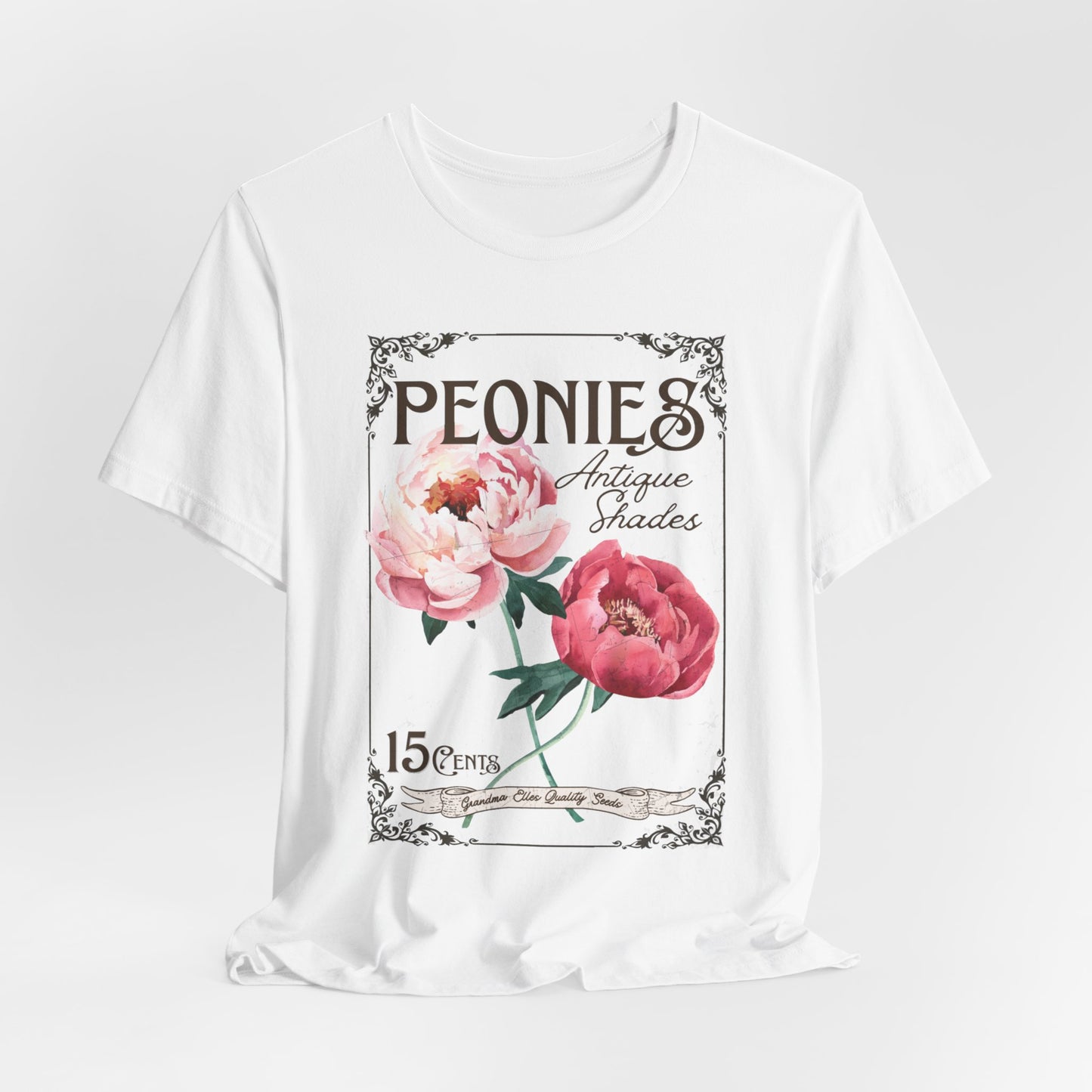 Peonies Vintage Grandma Tee