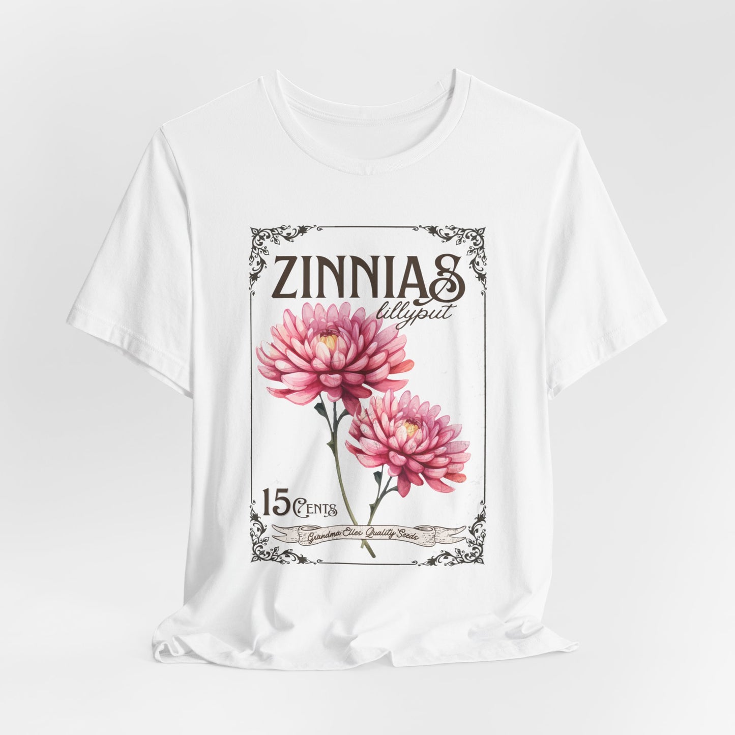 Zinnias Vintage Grandma Tee