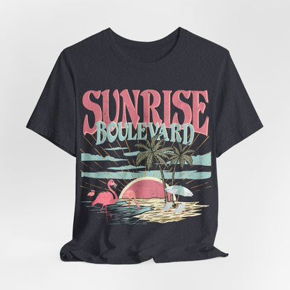 Flamingo Pink, Sunrise Blvd Tee