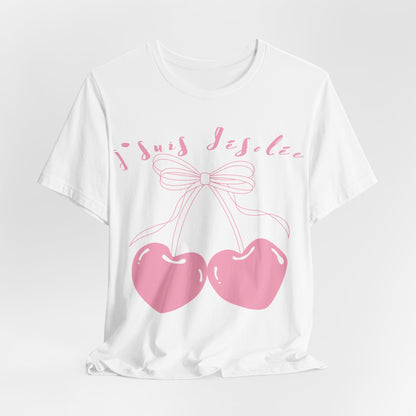 "I'm Sorry" Cherry Tee