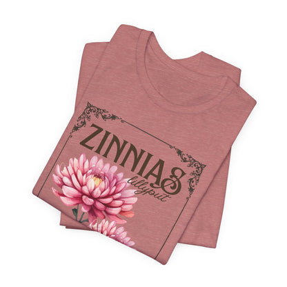 Zinnias Vintage Grandma Tee